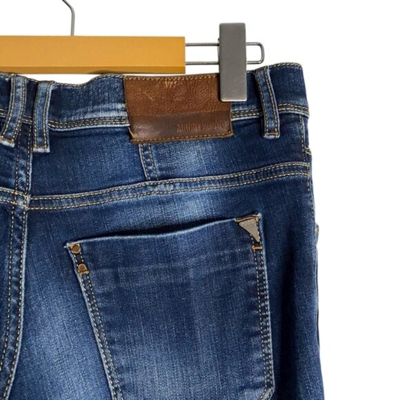 Anthony Morato Men's Dark Indigo Fredo Skinny Denim Jeans - Picture 8 of 10